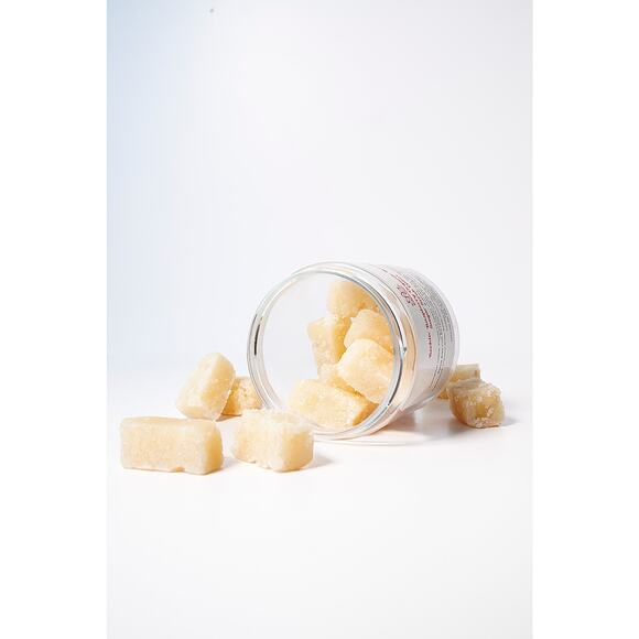 Organic Brown Sugar Scrub Cubes "Raspberry" (8 cubes) - Picture 1 of 8